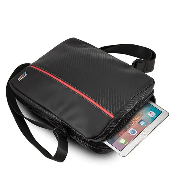 BMW Carbon / Red Stripe 8’’ Tablet Bag - Black - Cell phone cases and covers<<<HurtelXML