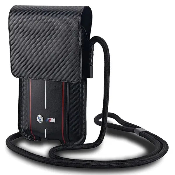 BMW Carbon & Red Stripe phone bag - black - Others<<<HurtelXML
