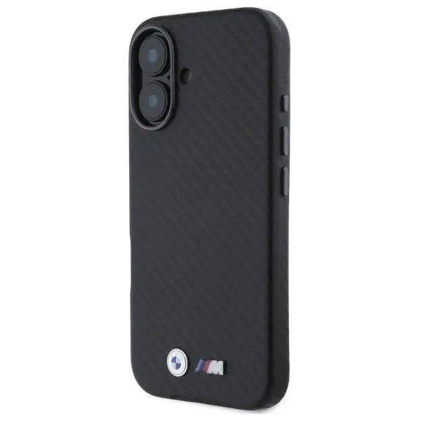 BMW Carbon Wrapped Metal iPhone 16 Case - Black - Cell phone cases and covers<<<HurtelXML