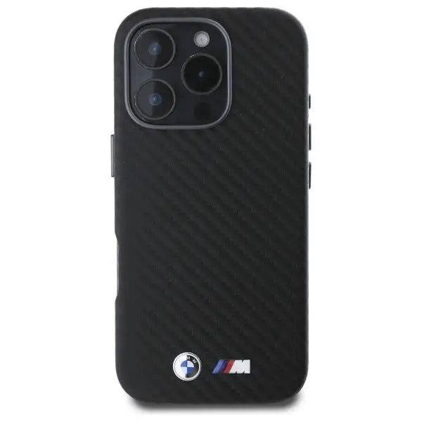 BMW Carbon Wrapped Metal iPhone 16 Pro Max Case - Black - Cell phone cases and covers<<<HurtelXML