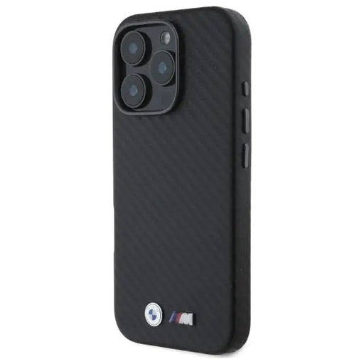 BMW Carbon Wrapped Metal iPhone 16 Pro Max Case - Black - Cell phone cases and covers<<<HurtelXML