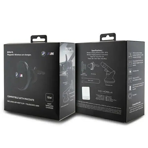 BMW case BMCMM22MRK magnetic holder for air vent/cockpit/window - black M Edition - Cell phone holders<<<HurtelXML