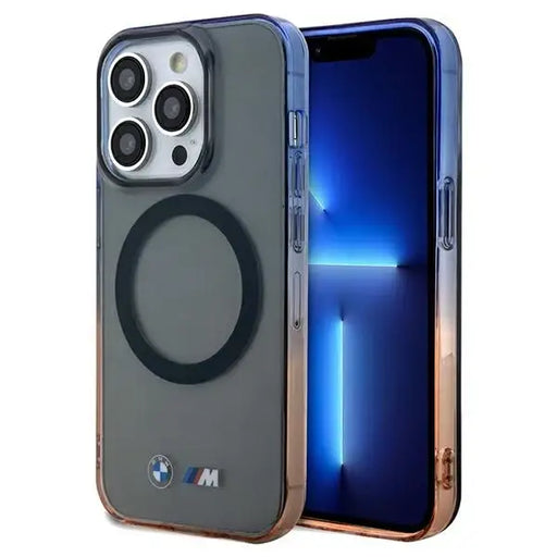 BMW Gradient Bumper MagSafe case for iPhone 15 Pro - gray - Cell phone cases and covers<<<HurtelXML