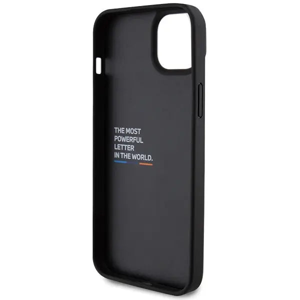 BMW Leather Carbon case for iPhone 15 Plus - black - Cell phone cases and covers<<<HurtelXML