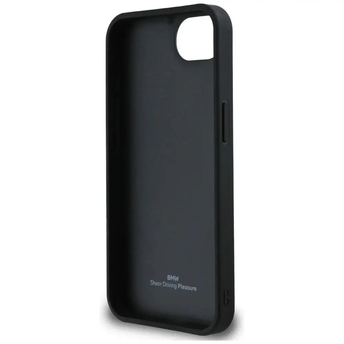 BMW Leather Hot Stamp iPhone 16e Case - Black - Cell phone cases and covers<<<HurtelXML