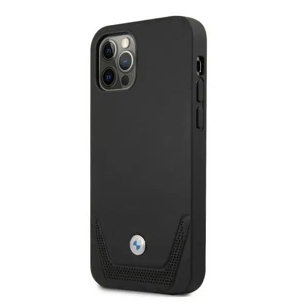 BMW Leather Perforate Case for iPhone 12 / iPhone 12 Pro - Black - Cell phone cases and covers<<<HurtelXML