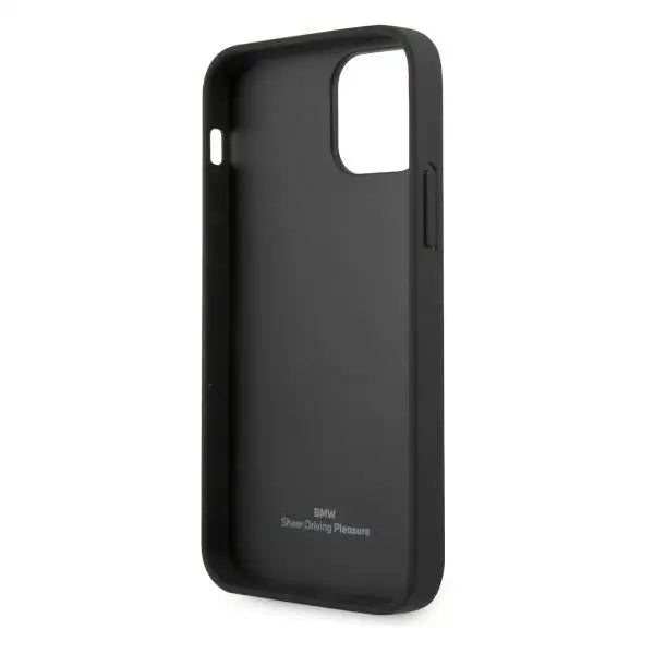 BMW Leather Perforate Case for iPhone 12 Pro Max - Black - Cell phone cases and covers<<<HurtelXML