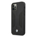 BMW Leather Perforated Sides Case for iPhone 12 / iPhone 12 Pro - Black - Cell phone cases and covers<<<HurtelXML