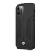 BMW Leather Perforated Sides Case for iPhone 12 Pro Max - Black - Cell phone cases and covers<<<HurtelXML