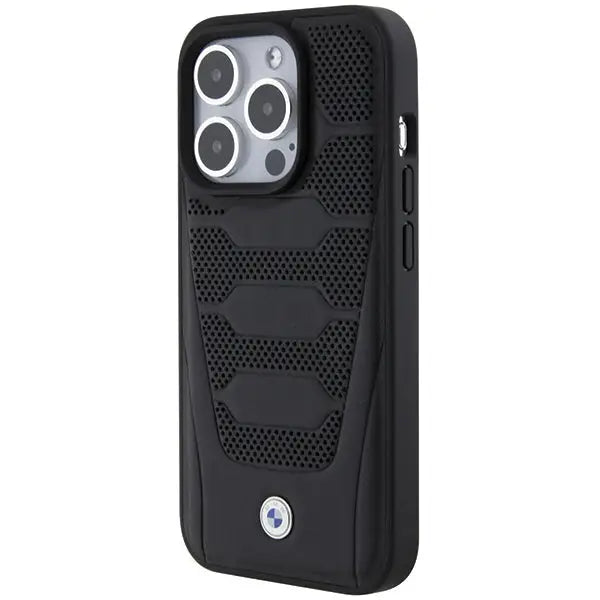 BMW Leather Seats Pattern case for iPhone 15 Pro Max - black - Cell phone cases and covers<<<HurtelXML