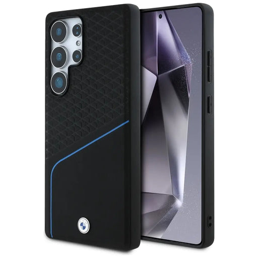 BMW Leather Textured and Smooth MagSafe case for Samsung Galaxy S25 Ultra - black - Cell phone cases