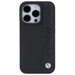BMW Leather Textured & Stripe iPhone 15 Pro Max Case - Black - Cell phone cases and covers<<<HurtelXML