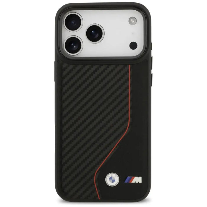 BMW M Carbon Line & Logo MagSafe Case for iPhone 17 Pro Max - Red - Cell phone cases and covers<<<HurtelXML