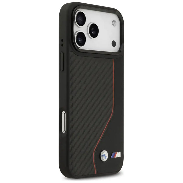 BMW M Carbon Line & Logo MagSafe Case for iPhone 17 Pro Max - Red - Cell phone cases and covers<<<HurtelXML