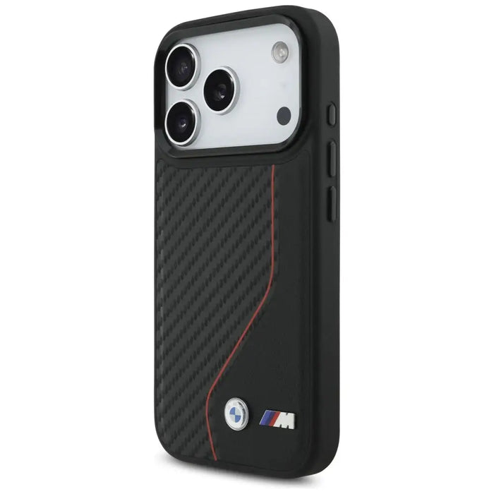 BMW M Carbon Line & Logo MagSafe Case for iPhone 17 Pro - Red - Cell phone cases and covers<<<HurtelXML