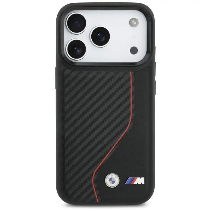 BMW M Carbon Line & Logo MagSafe Case for iPhone 17 Pro - Red - Cell phone cases and covers<<<HurtelXML