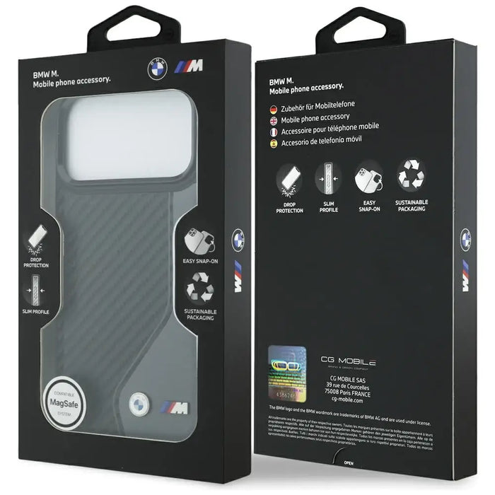 BMW M Carbon Logo MagSafe case for iPhone 17 Pro Max - graphite - Cell phone cases and covers<<<HurtelXML