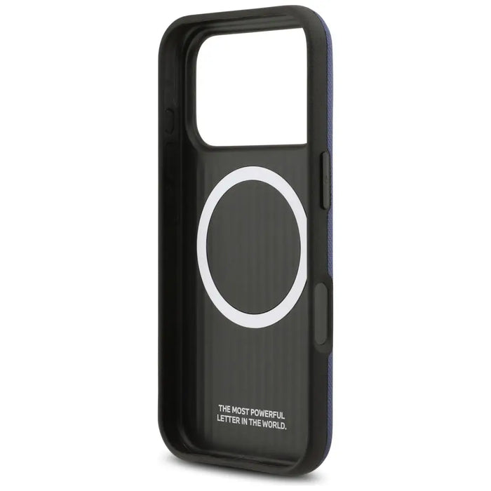 BMW M FW Metal Logo MagSafe Case for iPhone 17 Pro Max - Navy Blue - Cell phone cases and covers<<<HurtelXML