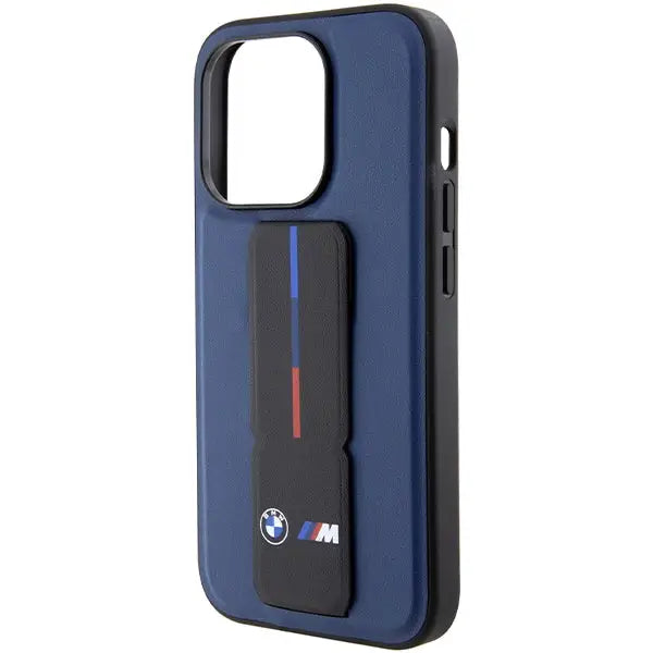 BMW M Grip Stand Bicolor case for iPhone 15 Pro - navy blue - Cell phone cases and covers<<<HurtelXML