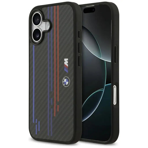 BMW M Kevlar Lines & Logo MagSafe Case for iPhone 17 - Black - Cell phone cases and covers<<<HurtelXML