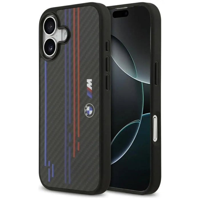 BMW M Kevlar Lines & Logo MagSafe Case for iPhone 17 - Black - Cell phone cases and covers<<<HurtelXML