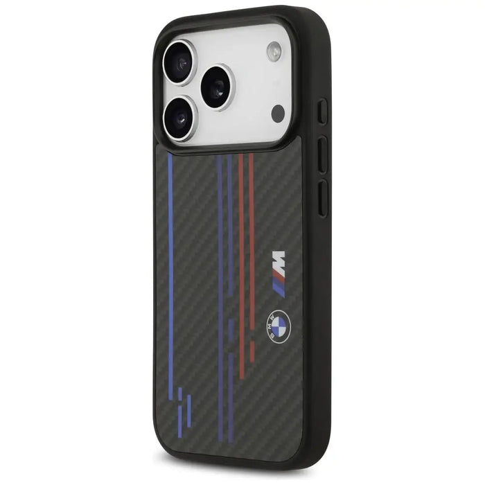 BMW M Kevlar Lines & Logo MagSafe Case for iPhone 17 Pro - Black - Cell phone cases and covers<<<HurtelXML