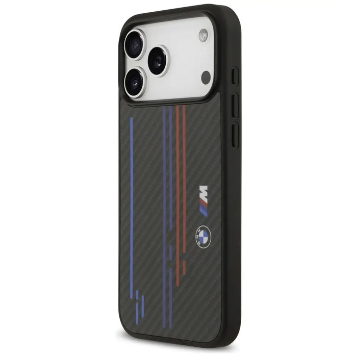 BMW M Kevlar Lines & Logo MagSafe Case for iPhone 17 Pro Max - Black - Cell phone cases and covers<<<HurtelXML