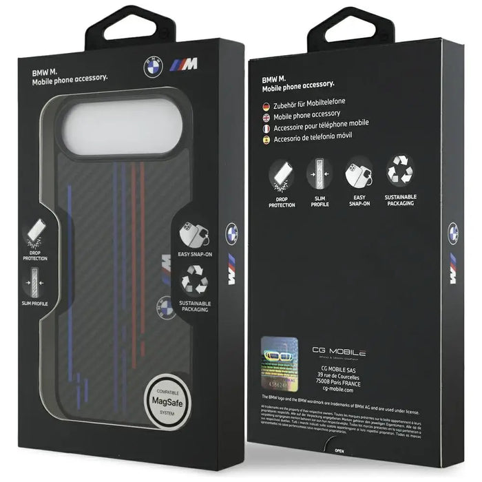 BMW M Kevlar Lines & Logo MagSafe Case for iPhone Air - Black - Cell phone cases and covers<<<HurtelXML