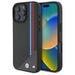 BMW M Meshed Tricolor Stripes MagSafe Case for iPhone 16 Pro Max - Gray - Cell phone cases and covers<<<HurtelXML