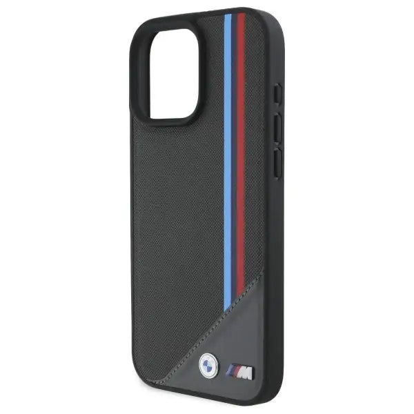 BMW M Meshed Tricolor Stripes MagSafe Case for iPhone 16 Pro Max - Gray - Cell phone cases and covers<<<HurtelXML