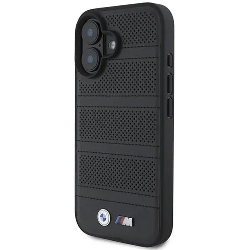 BMW M Perforated And Stitched Line MagSafe case for iPhone 16 - black - Cell phone cases and covers<<<HurtelXML