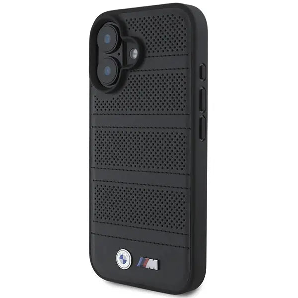 BMW M Perforated And Stitched Line MagSafe case for iPhone 16 - black - Cell phone cases and covers<<<HurtelXML