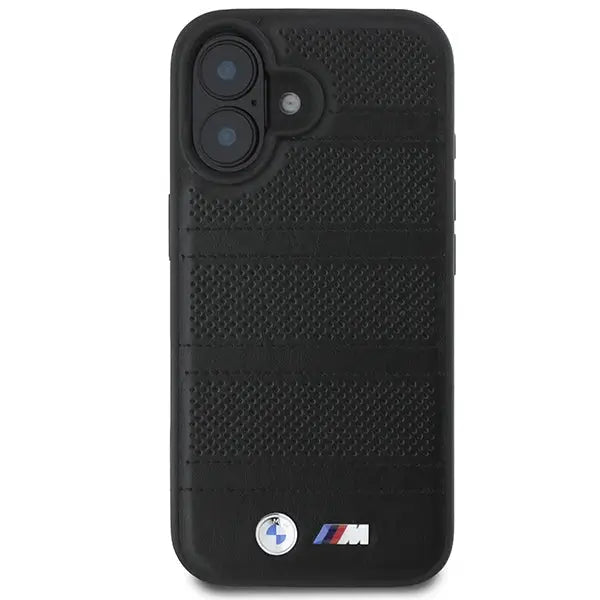 BMW M Perforated And Stitched Line MagSafe case for iPhone 16 - black - Cell phone cases and covers<<<HurtelXML