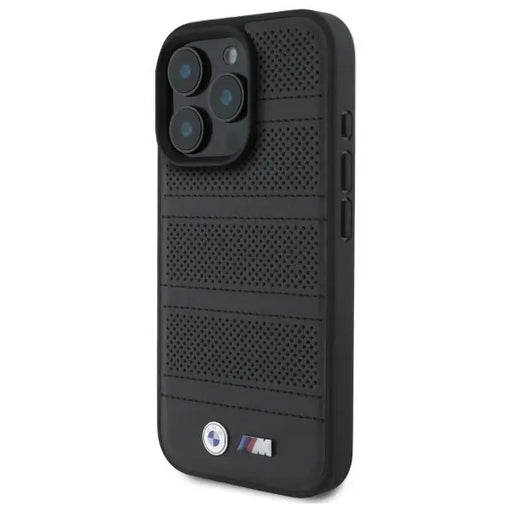 BMW M Perforated And Stitched Line MagSafe case for iPhone 16 Pro Max - black - Cell phone cases and covers<<<HurtelXML