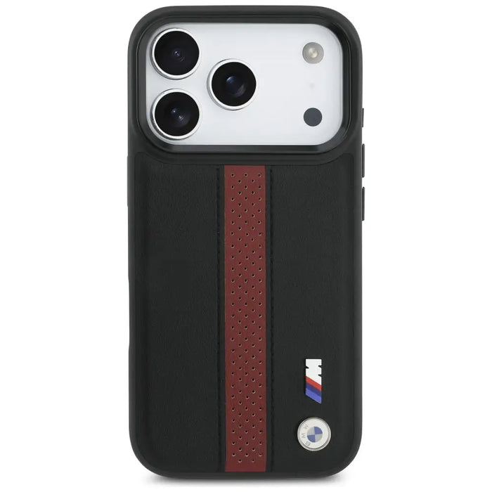 BMW M Perforated Stripe Logo MagSafe Case for iPhone 17 Pro - Red - Cell phone cases and covers<<<HurtelXML