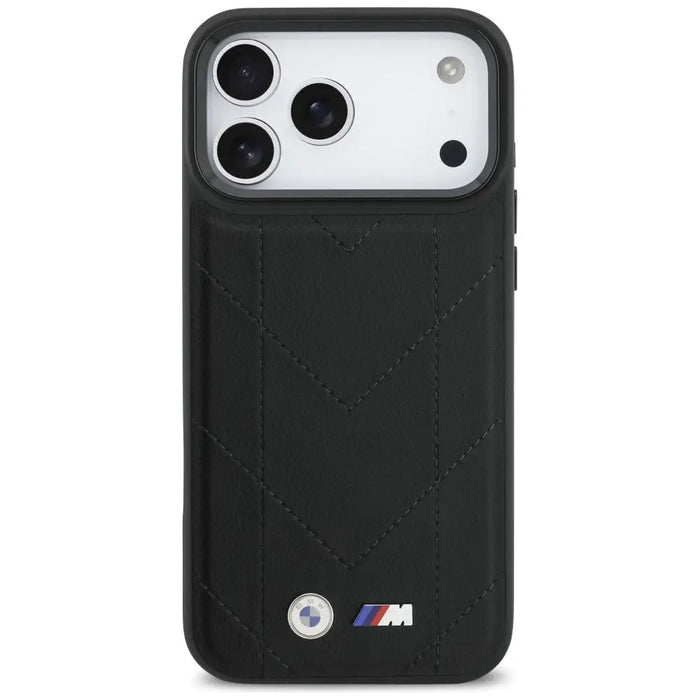 BMW M Quilted Logo MagSafe Case for iPhone 17 Pro Max - Black - Cell phone cases and covers<<<HurtelXML