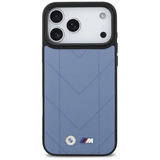 BMW M Quilted Logo MagSafe Case for iPhone 17 Pro Max - Blue - Cell phone cases and covers<<<HurtelXML