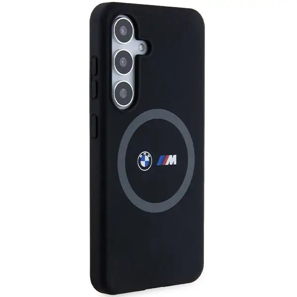 BMW M Silicone Printed Ring MagSafe case for Samsung Galaxy S24 - black - Cell phone cases and covers<<<HurtelXML