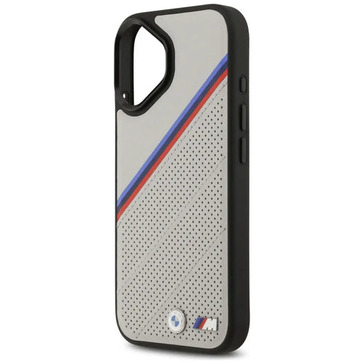 BMW M Tricolor Metal Logo MagSafe Case for iPhone 17 - Gray - Cell phone cases and covers<<<HurtelXML
