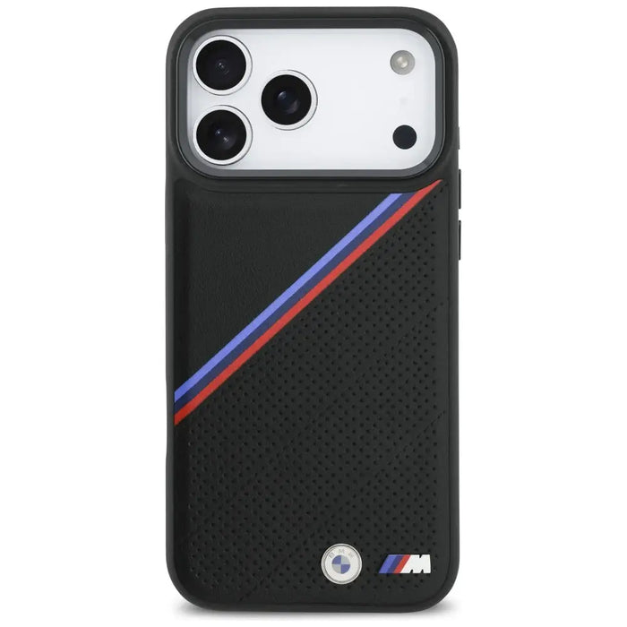 BMW M Tricolor Metal Logo MagSafe Case for iPhone 17 Pro Max - Black - Cell phone cases and covers<<<HurtelXML