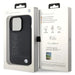 BMW MagSafe Leather Hot Stamp case for iPhone 15 Pro Max - black - Cell phone cases and covers<<<HurtelXML