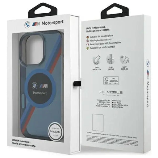BMW Motosport IML Circle MagSafe Case for iPhone 16 Pro Max - Navy Blue - Cell phone cases and covers<<<HurtelXML