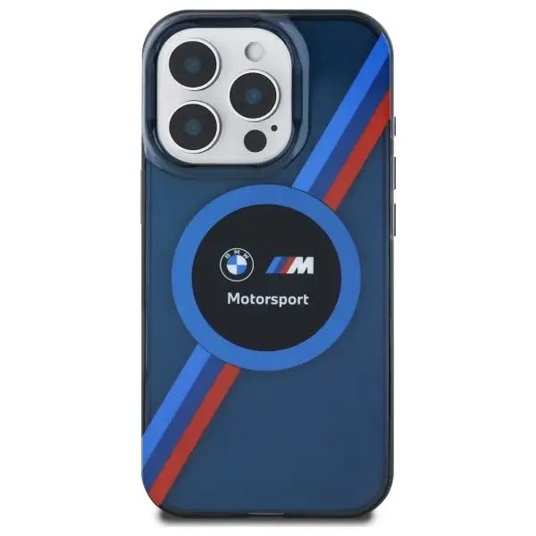 BMW Motosport IML Circle MagSafe case for iPhone 16 Pro - navy blue - Cell phone cases and covers<<<HurtelXML