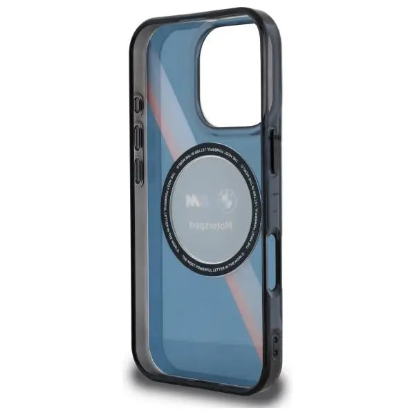 BMW Motosport IML Circle MagSafe case for iPhone 16 Pro - navy blue - Cell phone cases and covers<<<HurtelXML