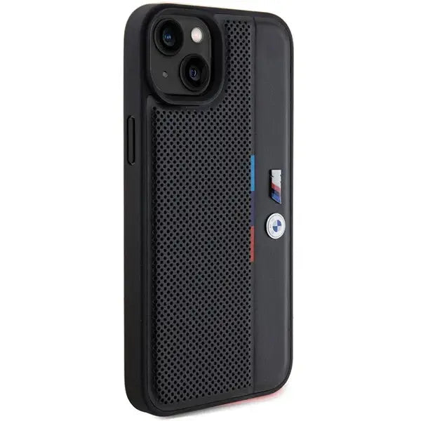 BMW Perforated Tricolor Line case for iPhone 15 / 14 / 13 - black - Cell phone cases and covers<<<HurtelXML