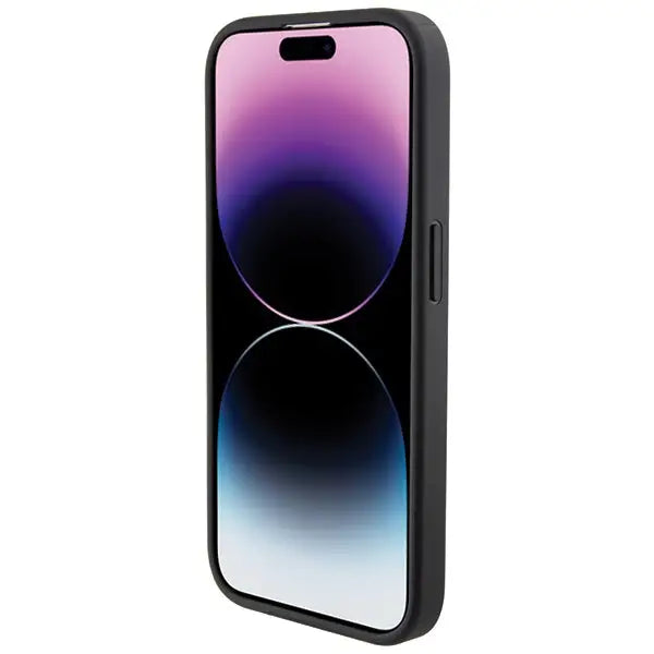 BMW Quilted Tricolor iPhone 15 Pro Case - Black - Cell phone cases and covers<<<HurtelXML