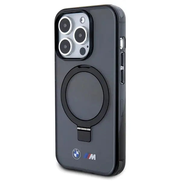 BMW Ring Stand M Collection MagSafe Case for iPhone 15 Pro - Black - Cell phone cases and covers<<<HurtelXML