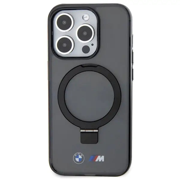 BMW Ring Stand M Collection MagSafe Case for iPhone 15 Pro - Black - Cell phone cases and covers<<<HurtelXML