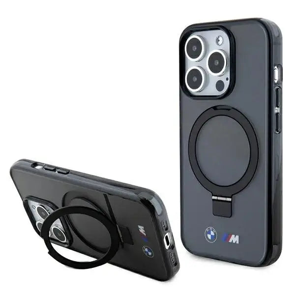 BMW Ring Stand M Collection MagSafe case for iPhone 15 Pro Max - black - Cell phone cases and covers<<<HurtelXML
