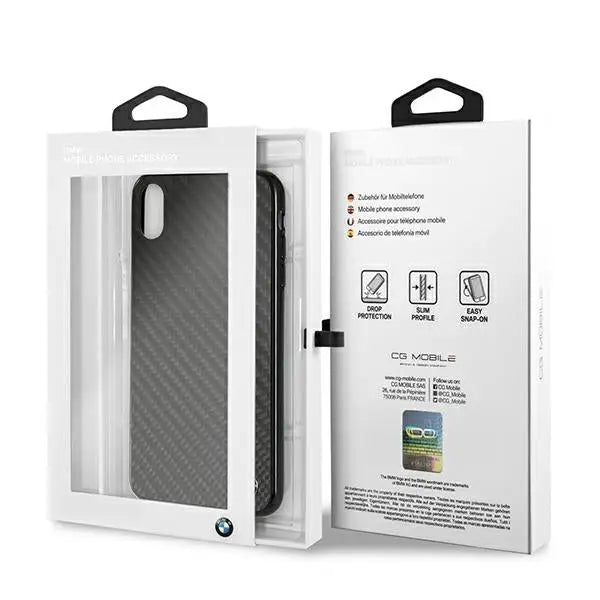 BMW Siganture Carbon Case for iPhone Xs Max - Black - Cell phone cases and covers<<<HurtelXML